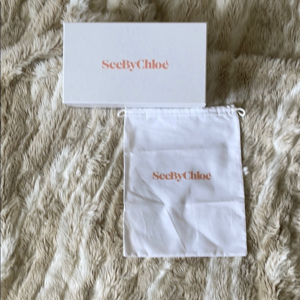 See by Chloe shoes box and bag.